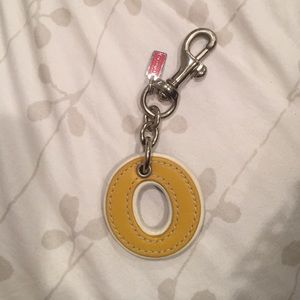 "O" Coach Keychain