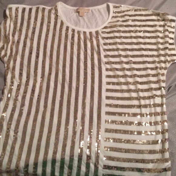 Michael Kora sequin shirt. NOT INCLUDED IN SALE