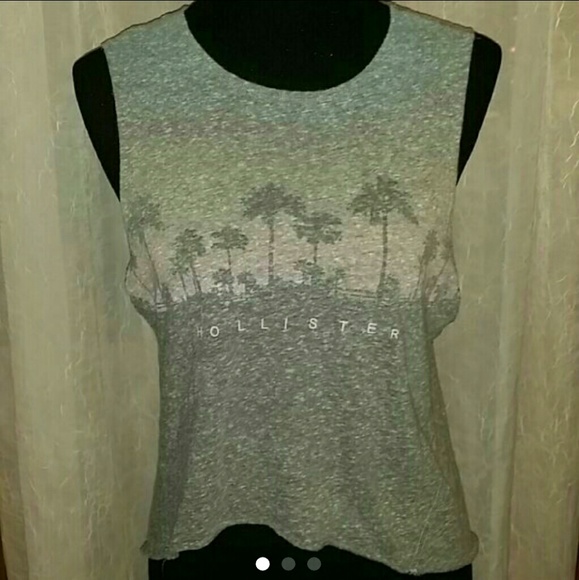 Hollister muscle crop top
