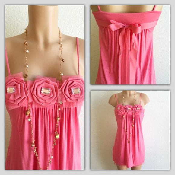 BEBE PINK PARTY DRESS - Picture 2 of 4