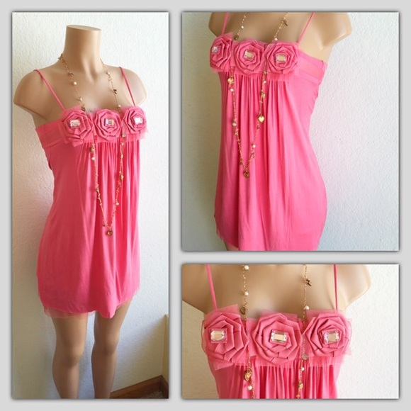 BEBE PINK PARTY DRESS - Picture 3 of 4