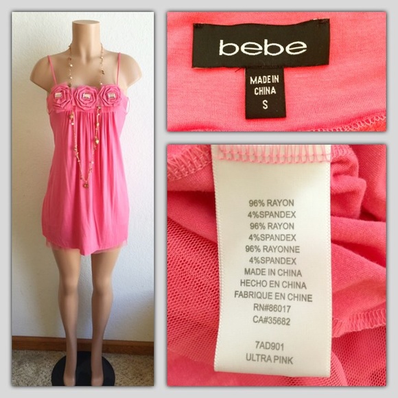 BEBE PINK PARTY DRESS - Picture 4 of 4