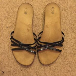 Sold. Black strappy sandals