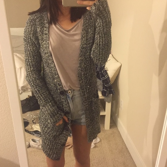 AE long knitted cardigan