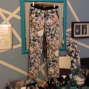 Floral Crop Pants