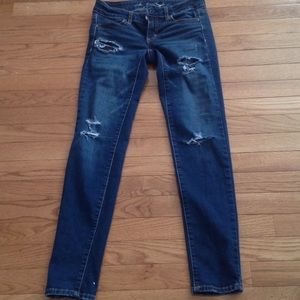 AE ripped super stretch jeggings