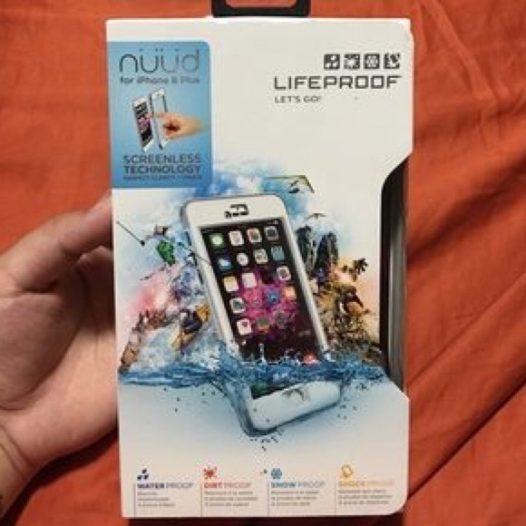 White Lifeproof case for iPhone 6S Plus