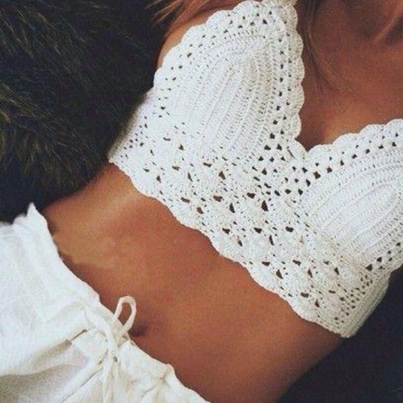 Black Knitted Bralette