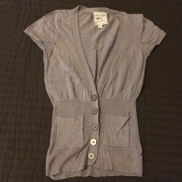 SHORT SLEEVE CARDIGAN - Picture 1 of 2