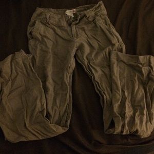 Brown linen pants
