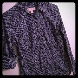 Michael Kors button shirt with roll tab sleeves
