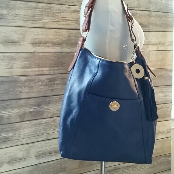 NWOT Isaac Mizrahi Bridgehampton Leather Hobo Bag