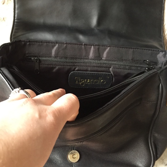 Tignanello Black Genuine Leather Bag - Picture 3 of 4