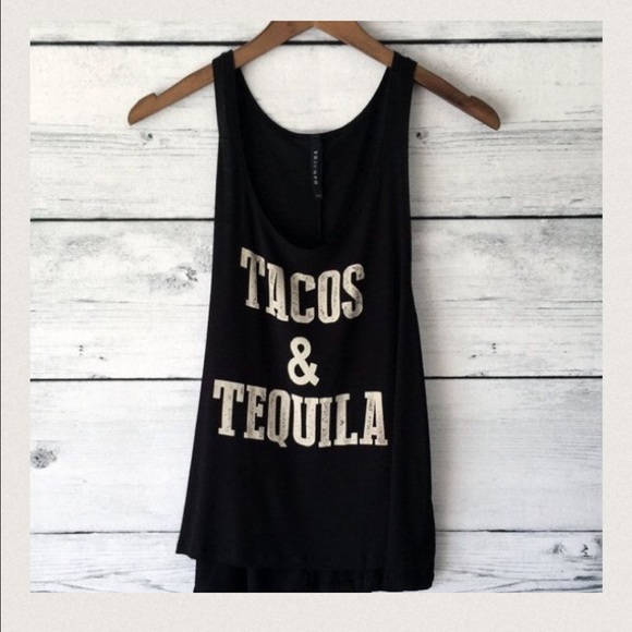 ❗️CLEARANCE❗️Black Tacos Tequila Tank S M L - Picture 2 of 2