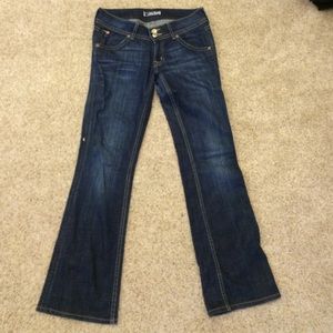Full- length dark fade Hudson jeans