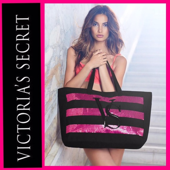2014 Victoria's Secret black Friday sequined tote