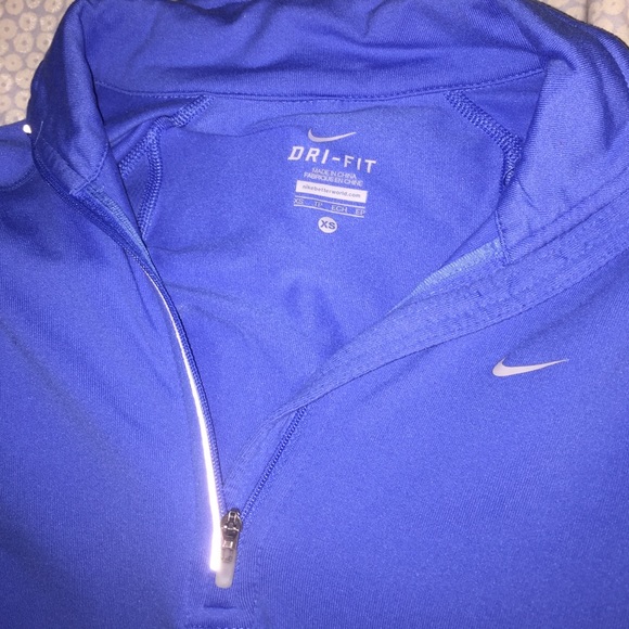 Nike Jackets & Blazers - Nike blue quarter zip pullover