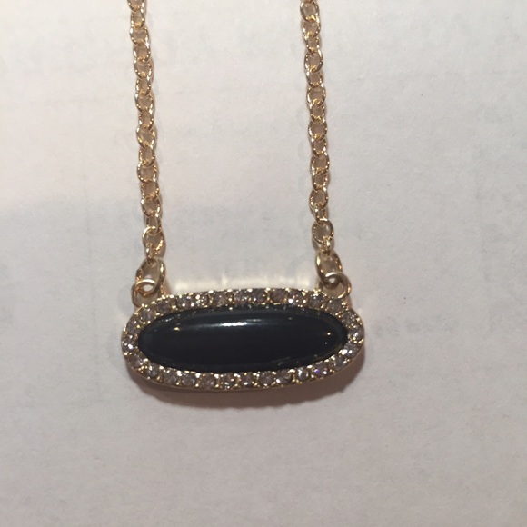 black gem necklace