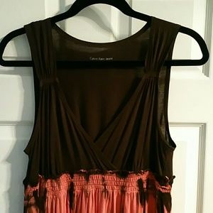 Calvin Klein Dresses - CALVIN KLEIN TYE DYE V NECK BOHO SOFT DRESS EEUC!! Calvin Klein Dresses - CALVIN KLEIN TYE DYE V NECK BOHO SOFT DRESS EEUC!!