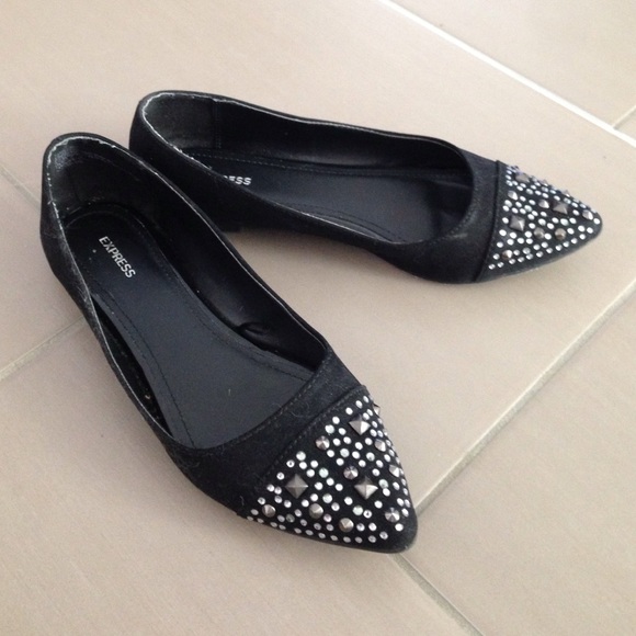 Express studded flats. Like new.