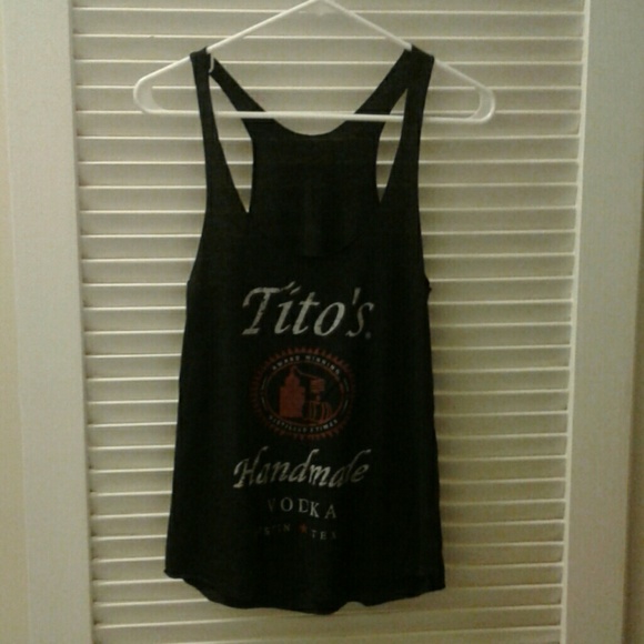 Tito's dark Grey tank top