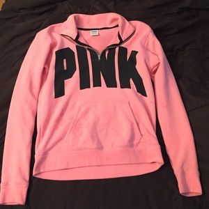 VS Pink Quarter Zip Hoodie