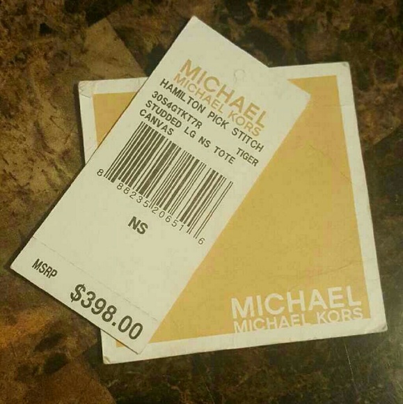 Michael Kors zebra print canvas and leather tote - Picture 4 of 4