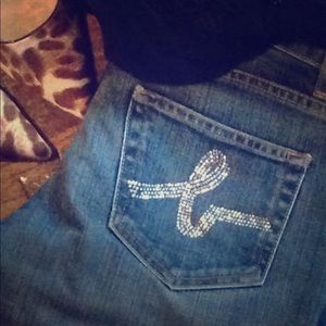 Bebe Denim with crystal detail