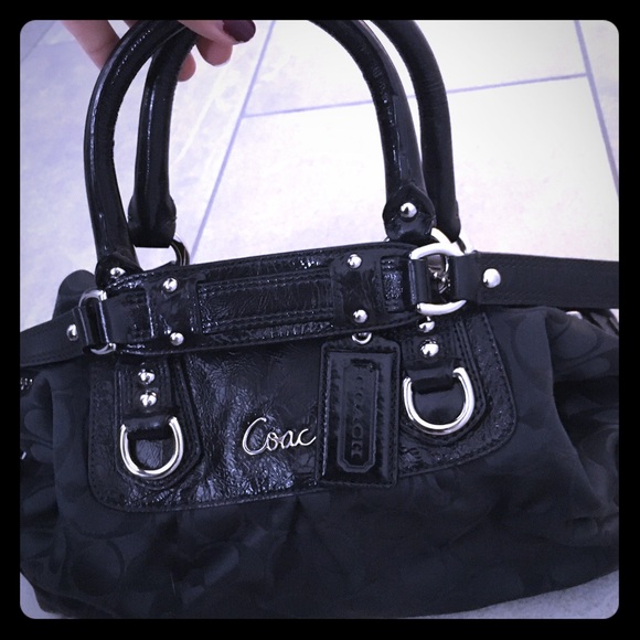 Coach handle purse