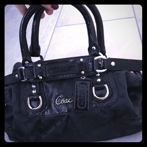 Coach handle purse