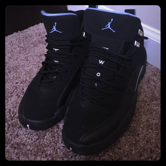 Carolina Blue Retro Jordan 12s.