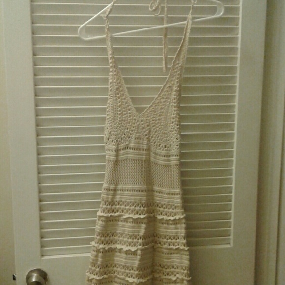 Cream crochet long sundress