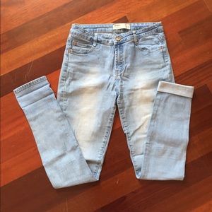 Cotton On Skinny Faded Blue Jeans