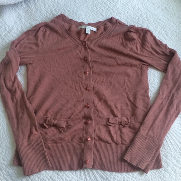 Blush Lauren Conrad Lace Back Cardigan