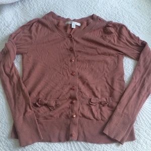 Blush Lauren Conrad Lace Back Cardigan