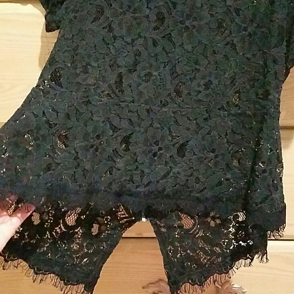 Black lace party top - Picture 3 of 3
