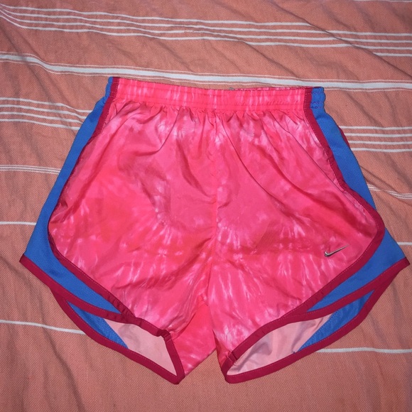 Tie-dye Nike running shorts
