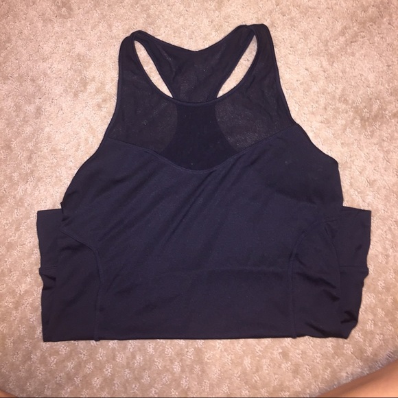 High neck mesh top