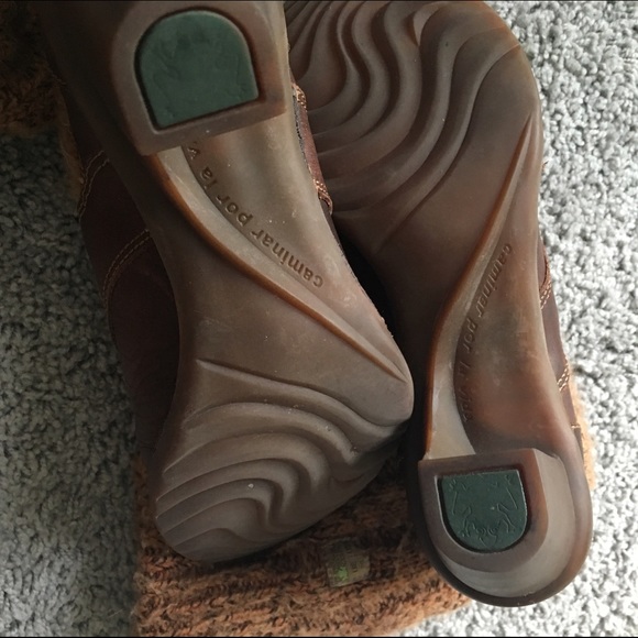 Brown sock boots - Picture 3 of 5