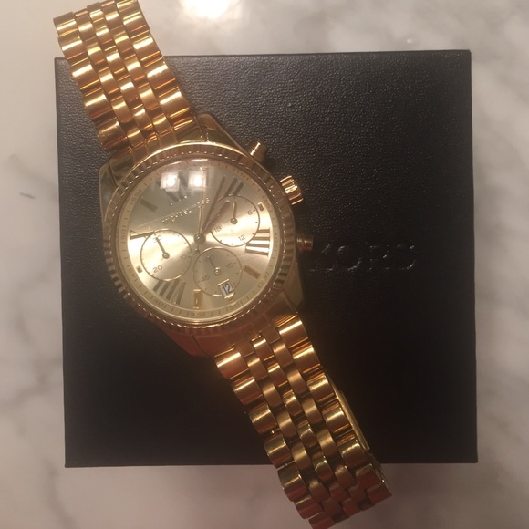Michael Kors Gold Watch - Picture 1 of 4