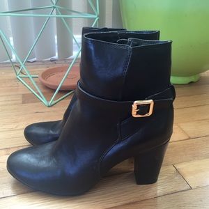 Merona black booties - size 7