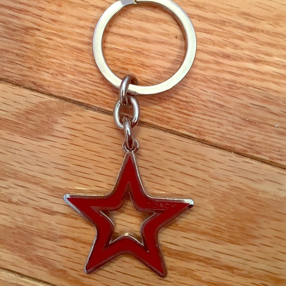 Red star coach keychain