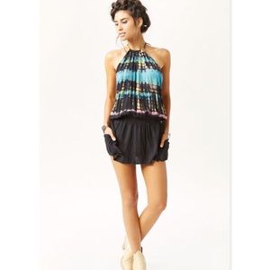 Blue life 'island' halter coverup dress