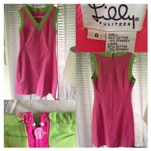 Lilly Pulitzer pink and green dress