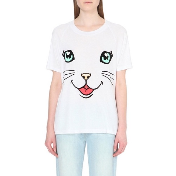 Wildfox Happy Cat Perfect Tee