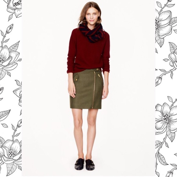 Sold Out Online J Crew Moto Skirt