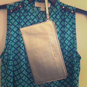 NWT Michael Kors Gold Wristlet!