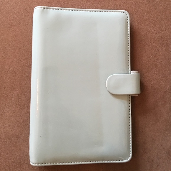 Turquoise patent Filofax personal