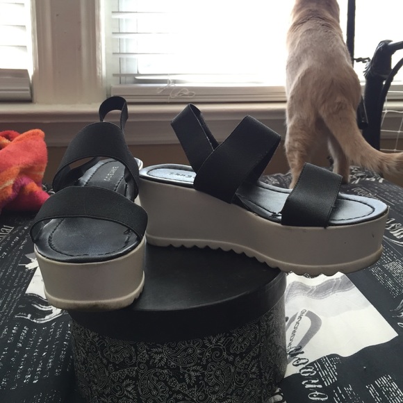Black Platform Sandals