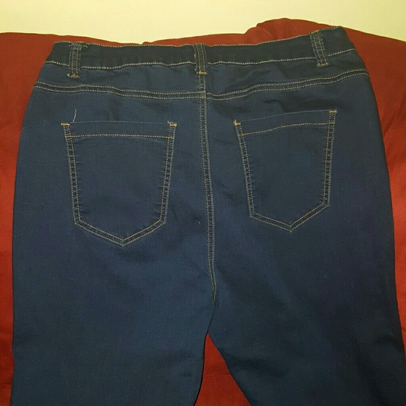 Dark blue skinny jeans